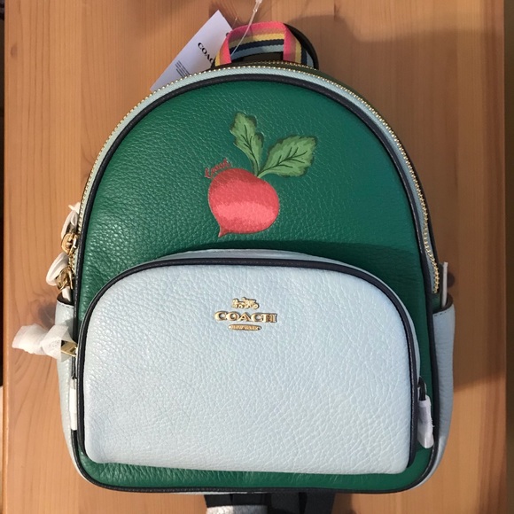 Coach Handbags - 🌺 Coach Mini Court Backpack With Radish ❤️